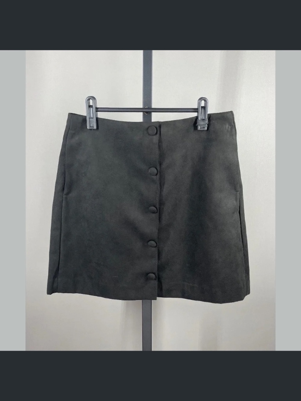 NEW J Crew Skirt Womens 4 black faux suede preppy whimsy goth cocktail
